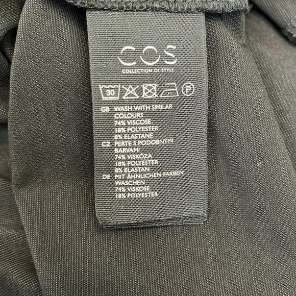 COS Jersey Tunic Short Dress, Black, Small - Picture 14 of 14